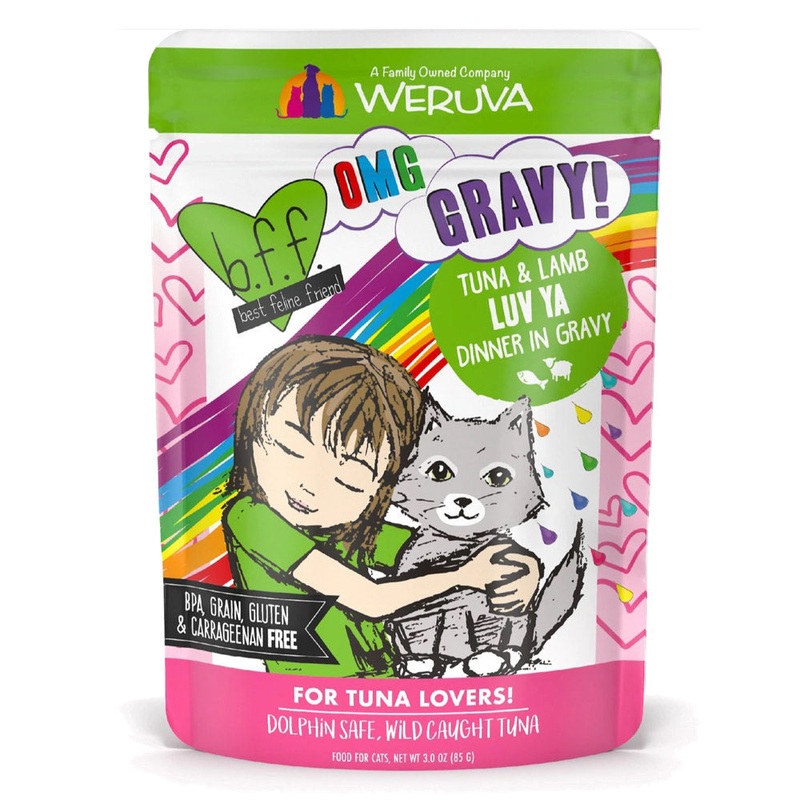 Weruva BFF OMG Tuna & Lamb Luv Ya Dinner in Gravy Pouch 3oz