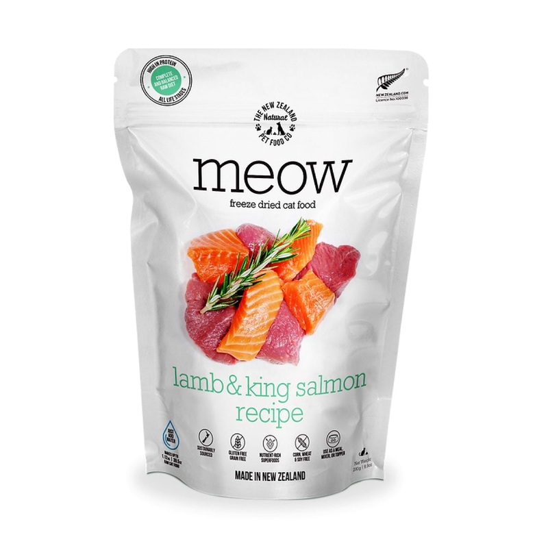 New Zealand Natural Meow Lamb & King Salmon Freeze-Dried