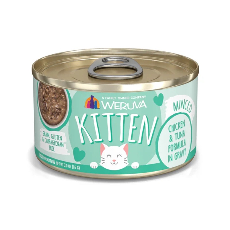 Weruva Kitten Minced Chicken & Tuna Formula in Gravy
