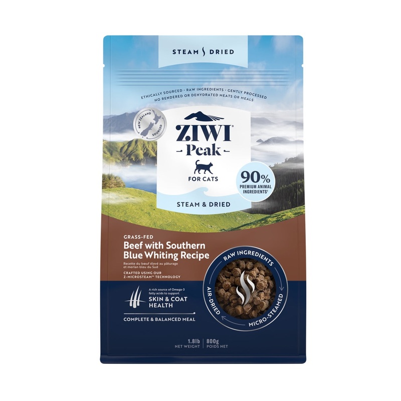 Ziwi Peak Steam Dried Beef with Southern Blue Whiting Recipe