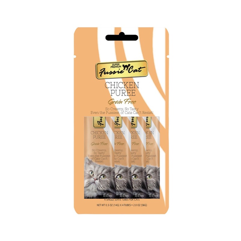 Fussie Cat Chicken Pure Tubes (4pk)