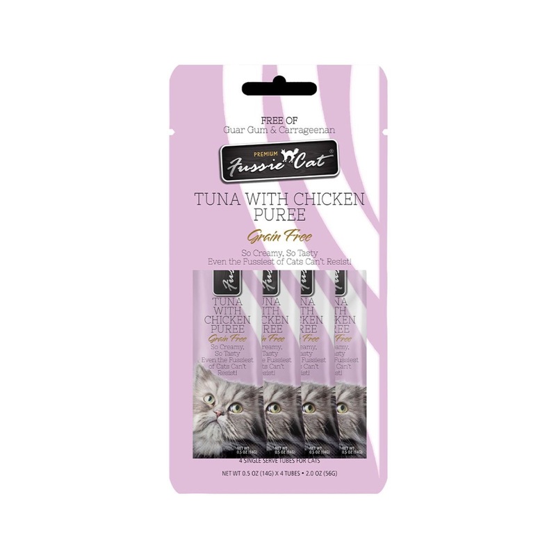 Fussie Cat Tuna with Chicken Pure Tubes (4pk)
