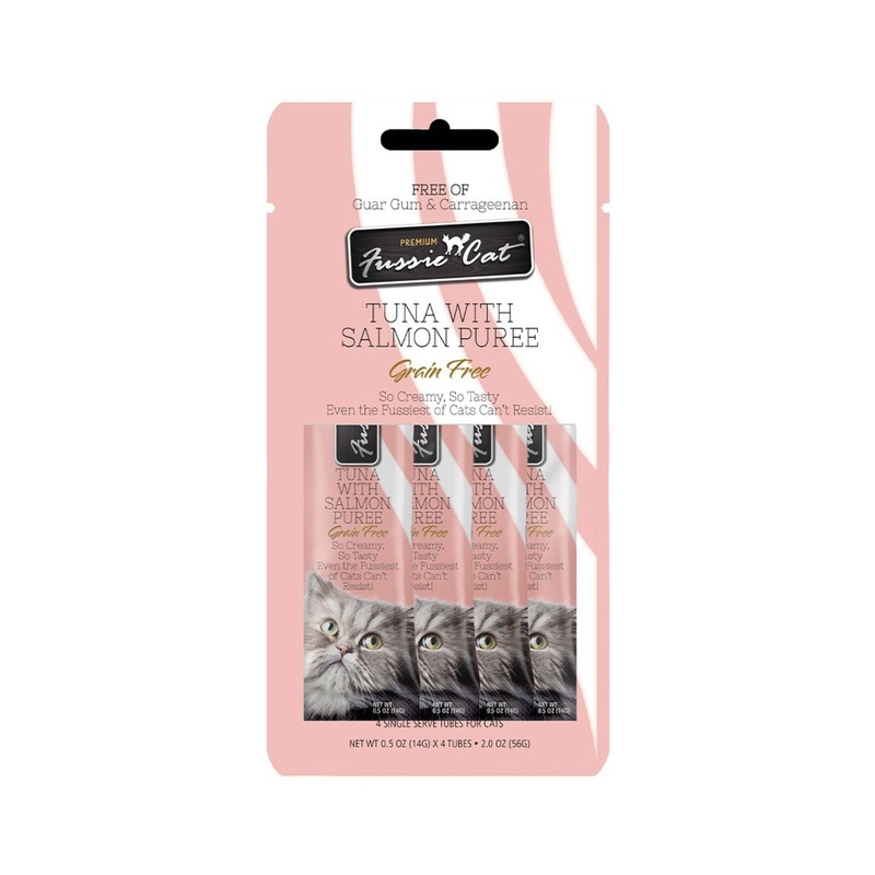 Fussie Cat Tuna with Salmon Pure Tubes (4pk)