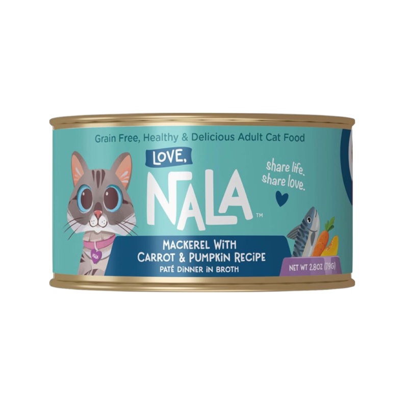 Love Nala Mackerel with Carrot & Pumpkin Recipe Pat Can 2.8oz