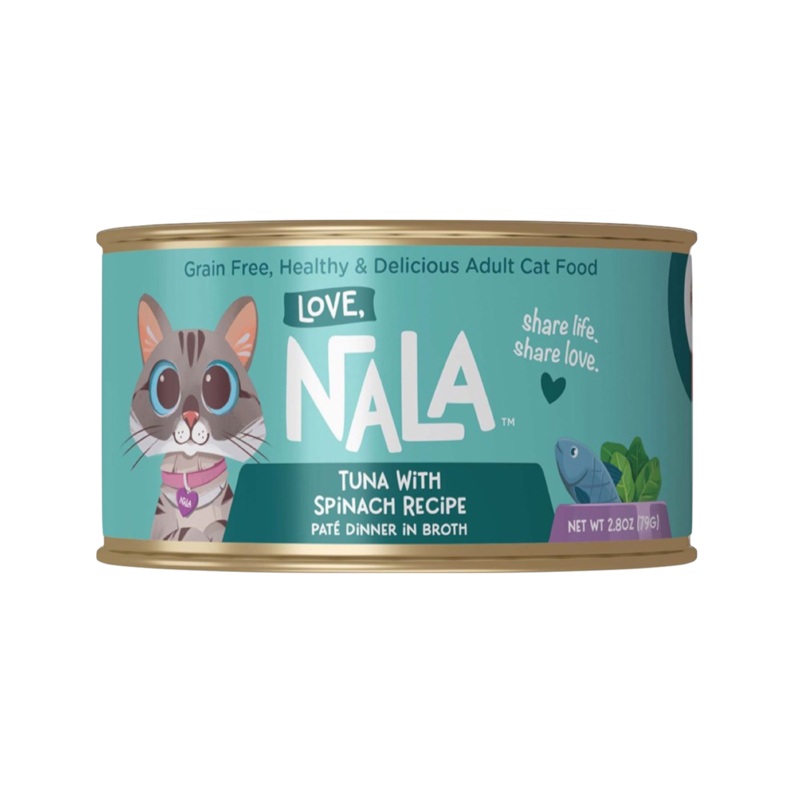 Love Nala Tuna with Spinach Recipe Pat Can 2.8oz