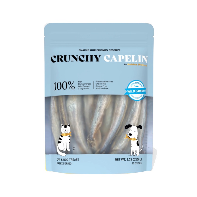 Crunchy Capelin Single Ingredient & 100% Natural Treat