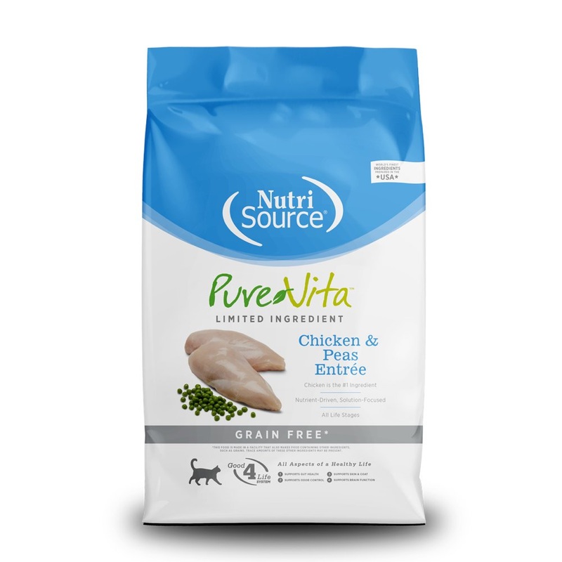 Nutrisource PureVita Grain Free Chicken & Peas Entree Cat Food