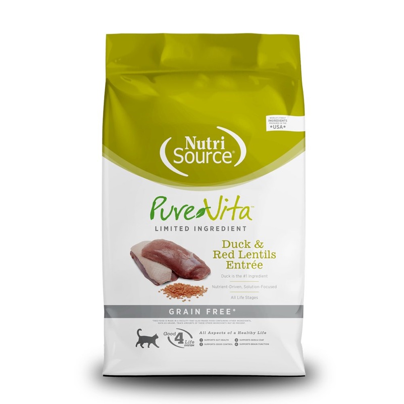 Nutrisource PureVita Grain Free Duck & Red Lentils Entree Cat Food