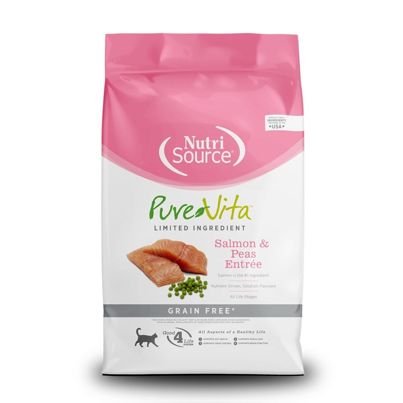 Nutrisource PureVita Grain Free Salmon & Peas Entree Cat Food
