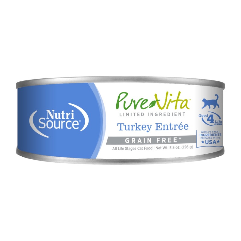 Nutrisource PureVita Limited Ingredient Grain Free Turkey Entree 5.5oz