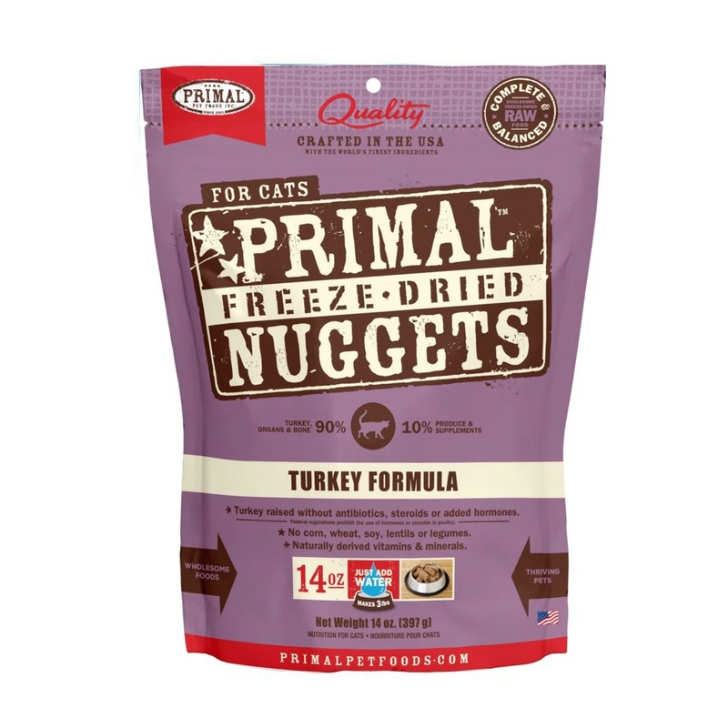 Primal Cat Freeze-Dried Turkey Cat Food 14oz