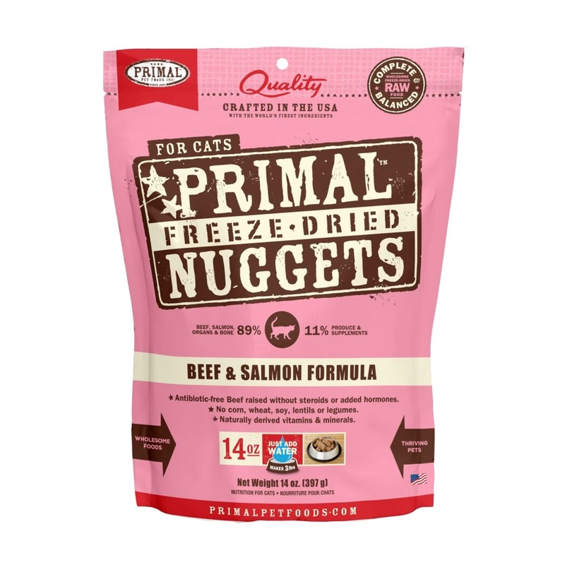 Primal Freeze-Dried Beef & Salmon Cat Food 14oz