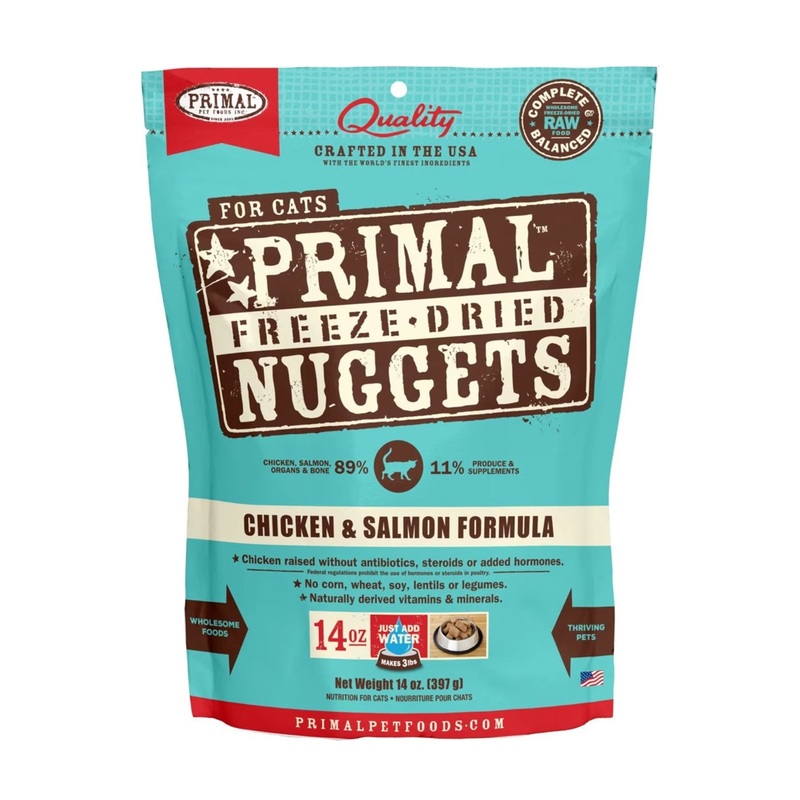Primal Freeze-Dried Chicken & Salmon Cat Food 14oz