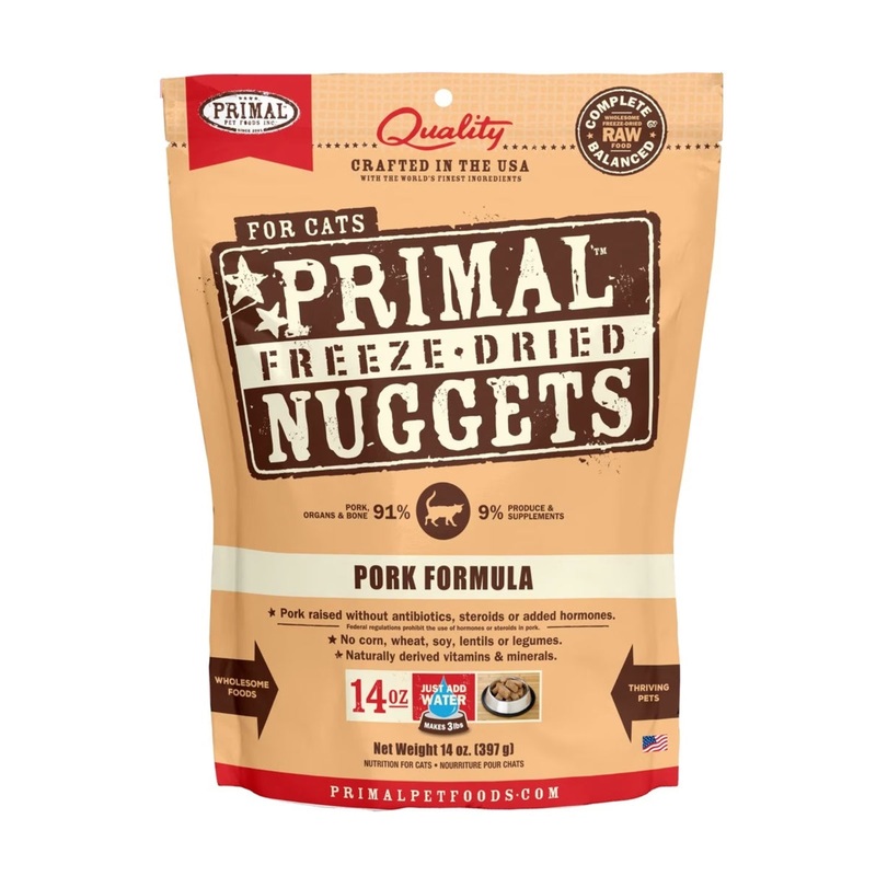 Primal Freeze-Dried Pork Cat Food 14oz