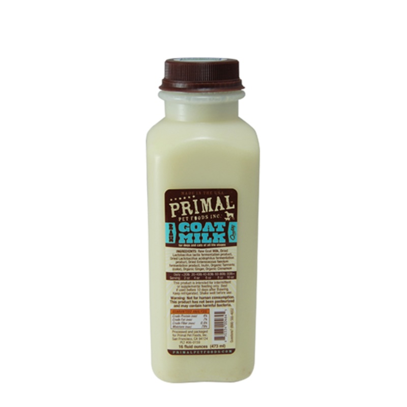 Primal Frozen Raw Goat Milk