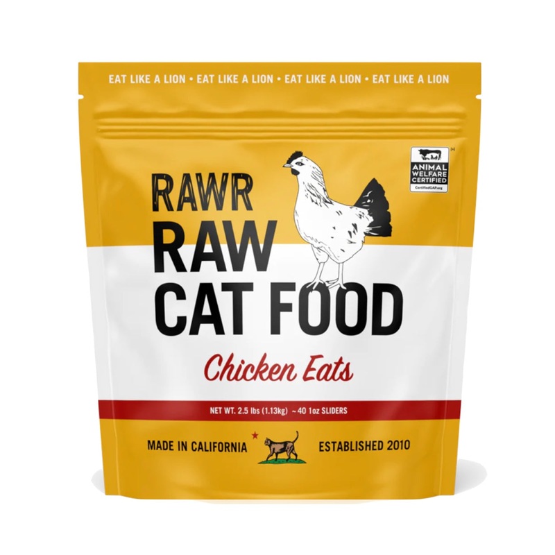 RAWR Raw Cat Food Sliders Chicken 2.5lb