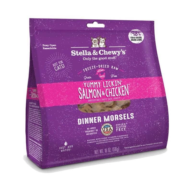 Stella & Chewy's Cat Salmon & Chicken Freeze-Dried Raw Dinner Morsels