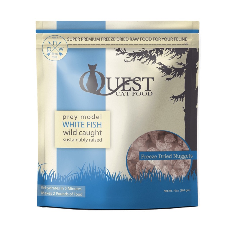 Steve's Quest Freeze-Dried Raw Cat Food White Fish 10oz