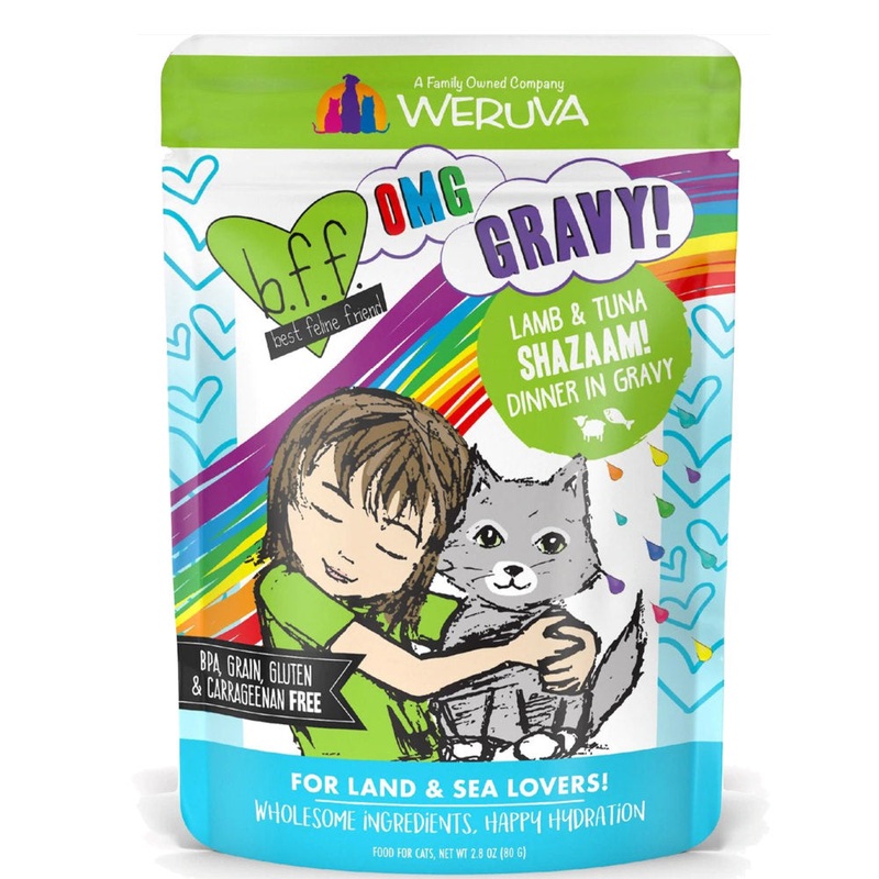 Weruva BFF OMG Shazaam Lamb & Tuna in Gravy Pouch 2.8oz