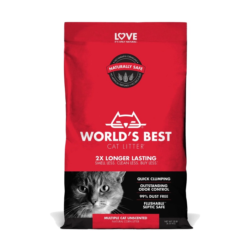 World's Best Cat Litter Multiple Cat Unscented