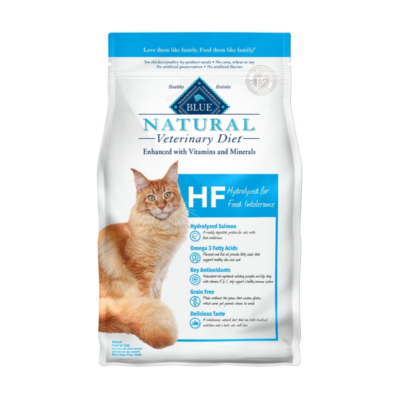 Blue Buffalo, BLUE Natural Veterinary Diet - HF Feline Hydrolyzed for Food Intolerance Dry Cat Food