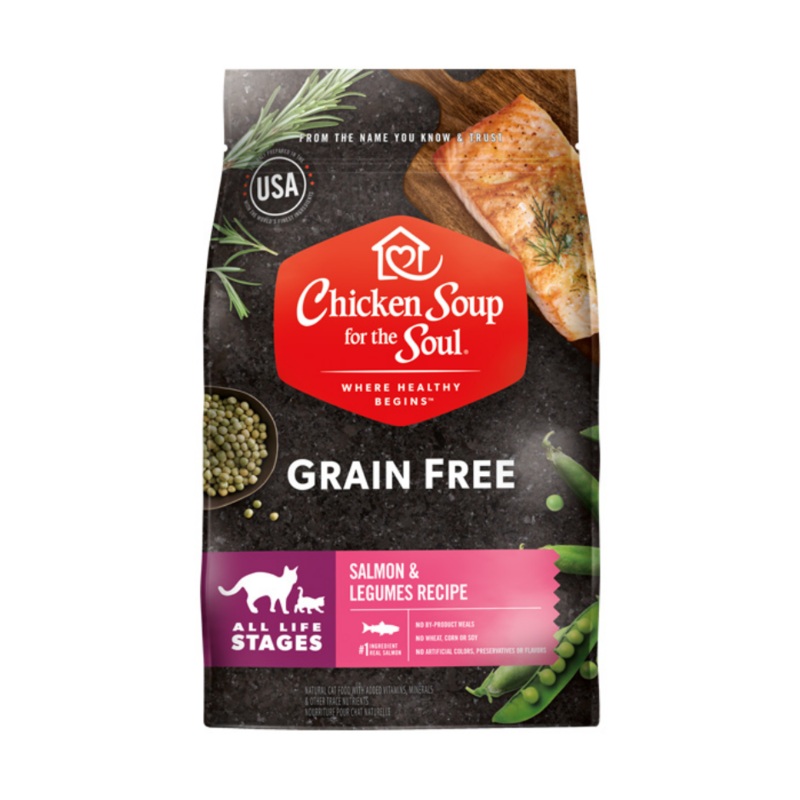 Chicken Soup for the Soul - All Cat Breeds, All Life Stages Grain Free Salmon & Legumes Recipe Dry Cat Food