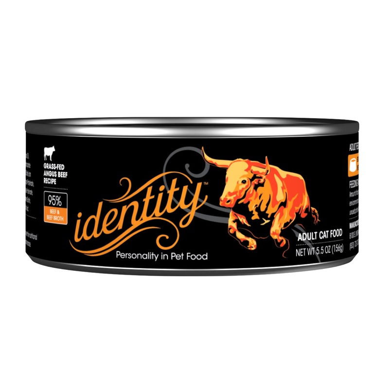 Identity 95% Free-Range Angus Beef & Beef Broth Pate Wet Cat Food 5.5oz