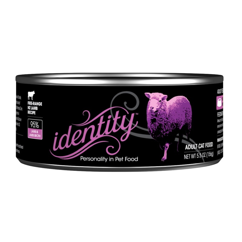 Identity 95% Free-Range NZ Lamb & Lamb Broth Pate Wet Cat Food 5.5oz