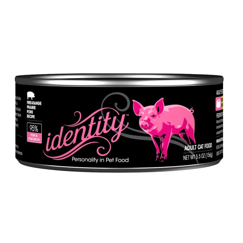 Identity 95% Free-Range Prairie Pork & Pork Broth Pate Wet Cat Food 5.5oz