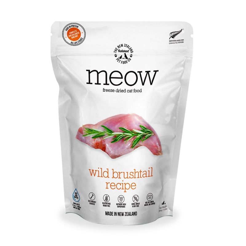 New Zealand Natural Meow Wild Brushtail Freeze-Dried 9.9oz