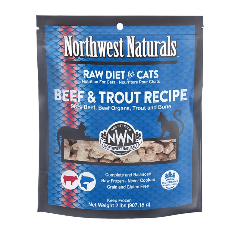 Northwest Naturals Cat Nibbles Beef & Trout Recipe 2lb