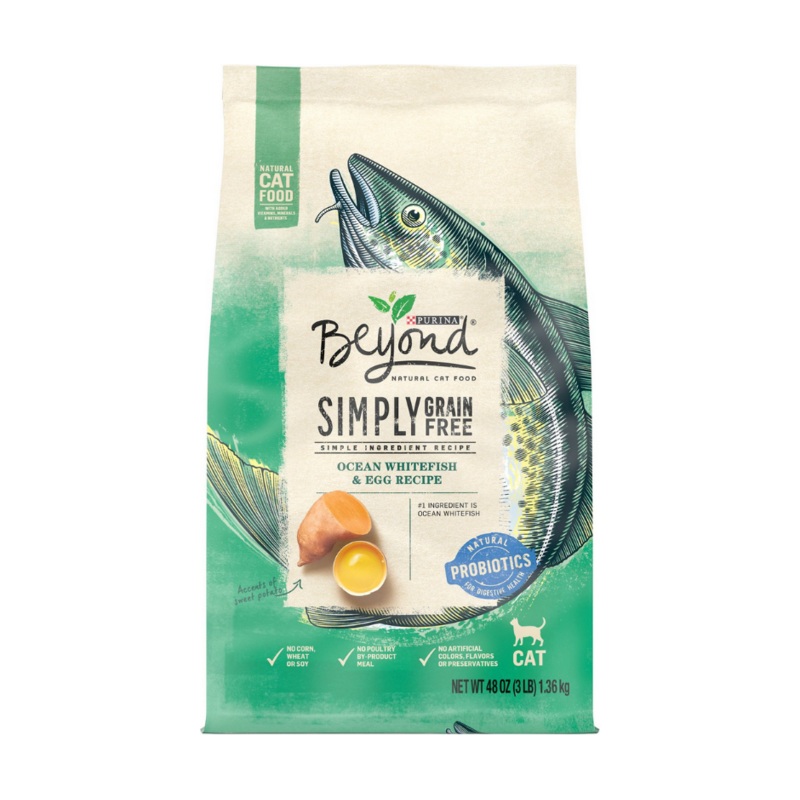 Purina Beyond  - All Breeds Adult Cat Simply Grain Free Ocean Whitefish & Egg Recipe 5 lb Dry Cat Food