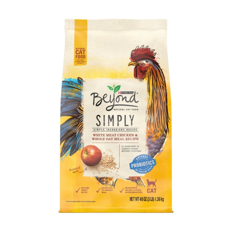 Purina Beyond - All Breeds, Adult Cat White Meat Chicken & Whole Oat Meal Recipe Dry Cat Food