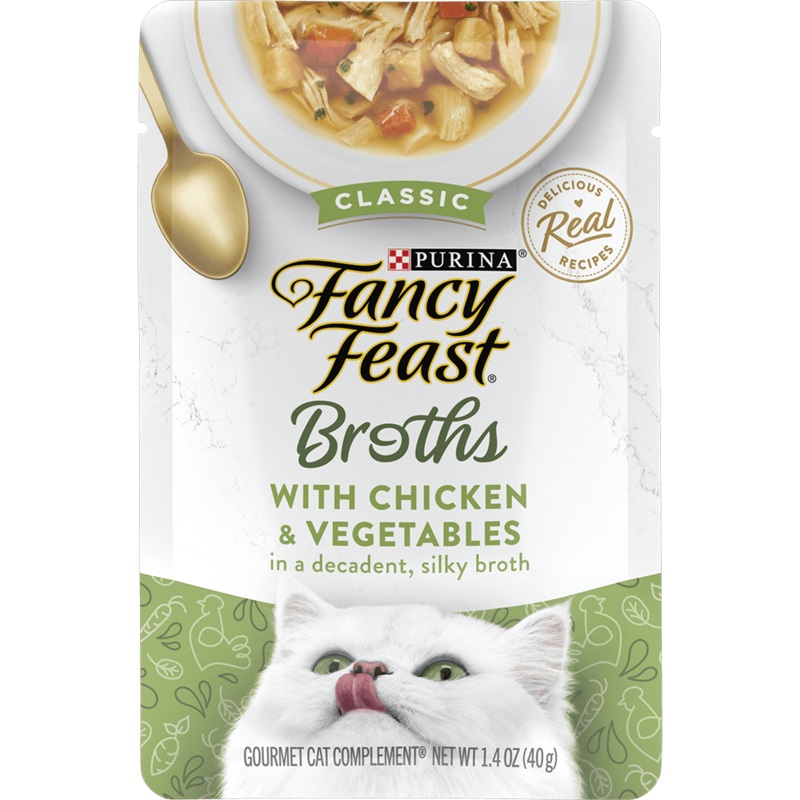 Purina Fancy Feast - Fancy Feast Wet Cat Food with Chicken & Vegetables in Broth