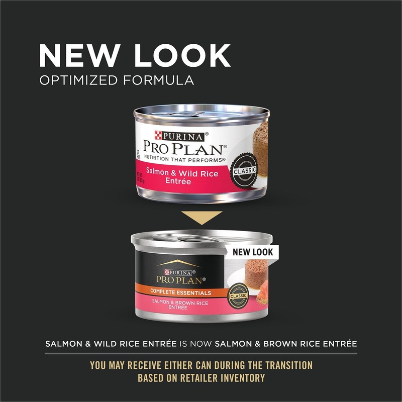 Purina Pro Plan- All Breeds, Adult Cat Salmon & Wild Rice Entre Classic Canned Cat Food