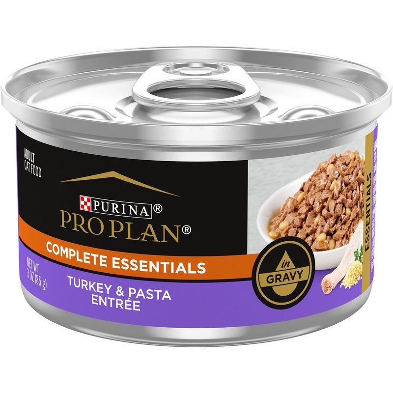 Purina Pro Plan - All Breeds, Adult Cat Turkey & Pasta Entre in Gravy Canned Cat Food