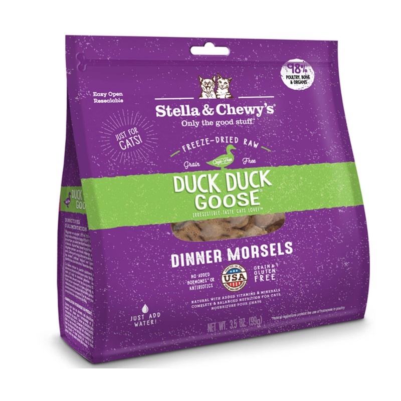 Stella and Chewy's - Duck Duck Goose Freeze-Dried Raw Dinner Morsel Recipe Dry Cat Food