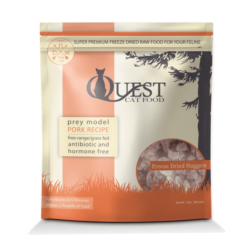 Steve's Quest Freeze-Dried Raw Cat Food Pork 10oz