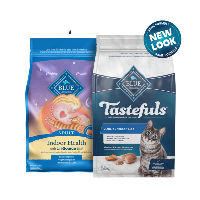 Blue Buffalo Indoor Health - Indoor Breeds, Adult Cat Chicken and Brown Rice Recipe Dry Cat Food