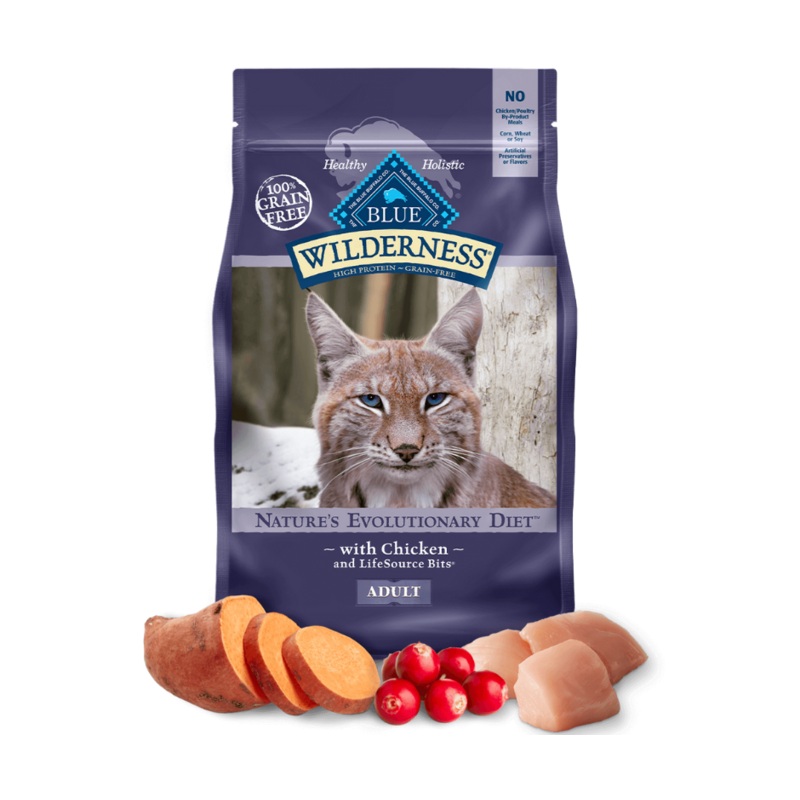 Blue Buffalo Wilderness - All Breeds, Adult Cat Chicken Recipe Dry Cat Food