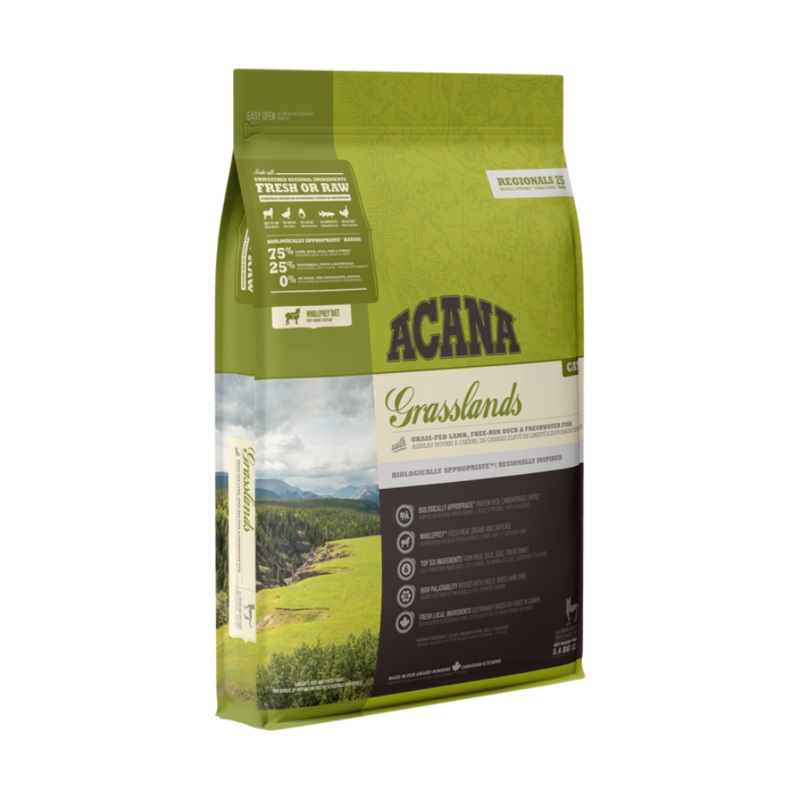 Champion Petfoods, Acana - All Cat Breeds, All Life Stages Grasslands Recipe Dry Cat Food