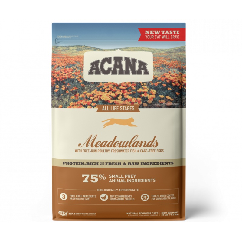 Champion Petfoods, Acana - All Cat Breeds, All Life Stages Meadowlands Recipe Dry Cat Food
