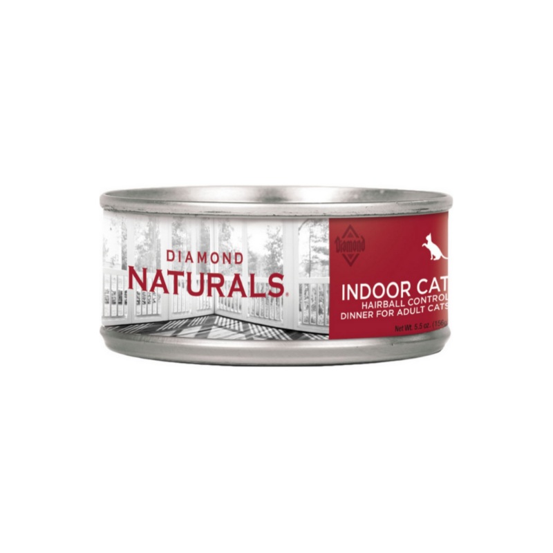 Diamond Naturals - Indoor Cat Breed, Hairball Control Chicken Recipe Canned Cat Food