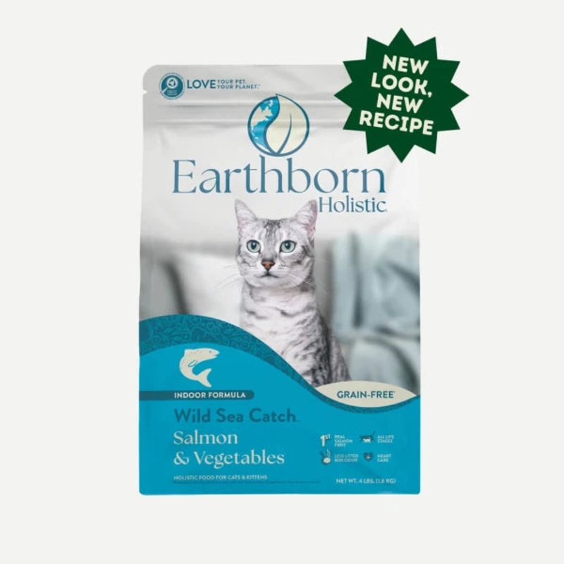 Earthborn Holistic - Holistic Wild Sea Catch IndoorGrain Free Dry Cat Food