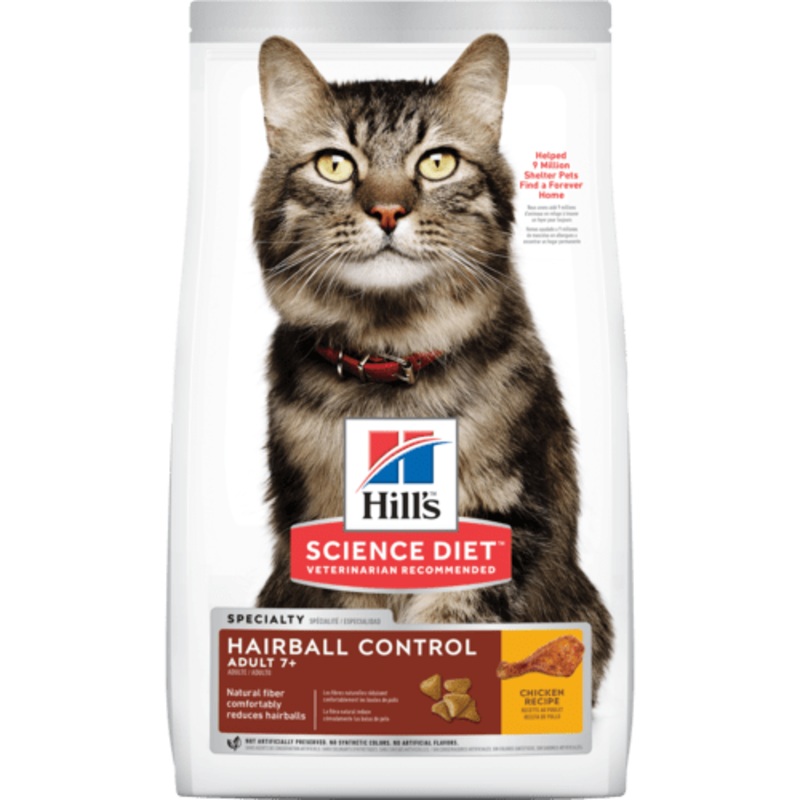 Hill's Science Diet - Adult 7+ Hairball Control Dry Cat Food