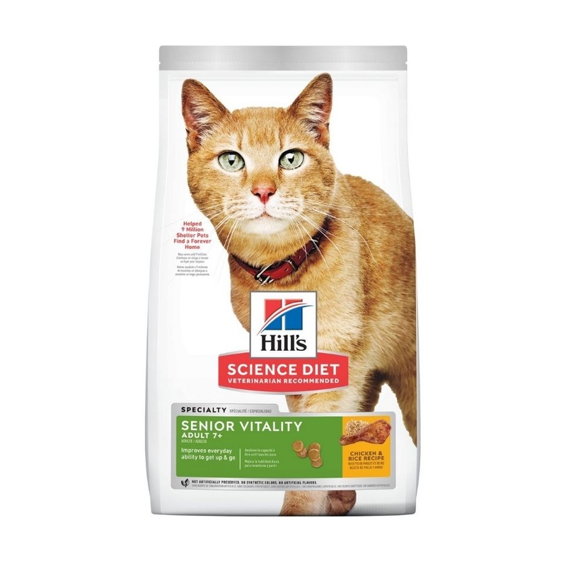 Hill's Science Diet - Adult 7+ Senior Vitality Dry Cat Food 6 lb.