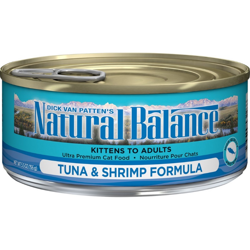 Natural Balance, Original Ultra - All Cat Breeds, All Life Stages Tuna & Shrimp Recipe Canned Cat Food