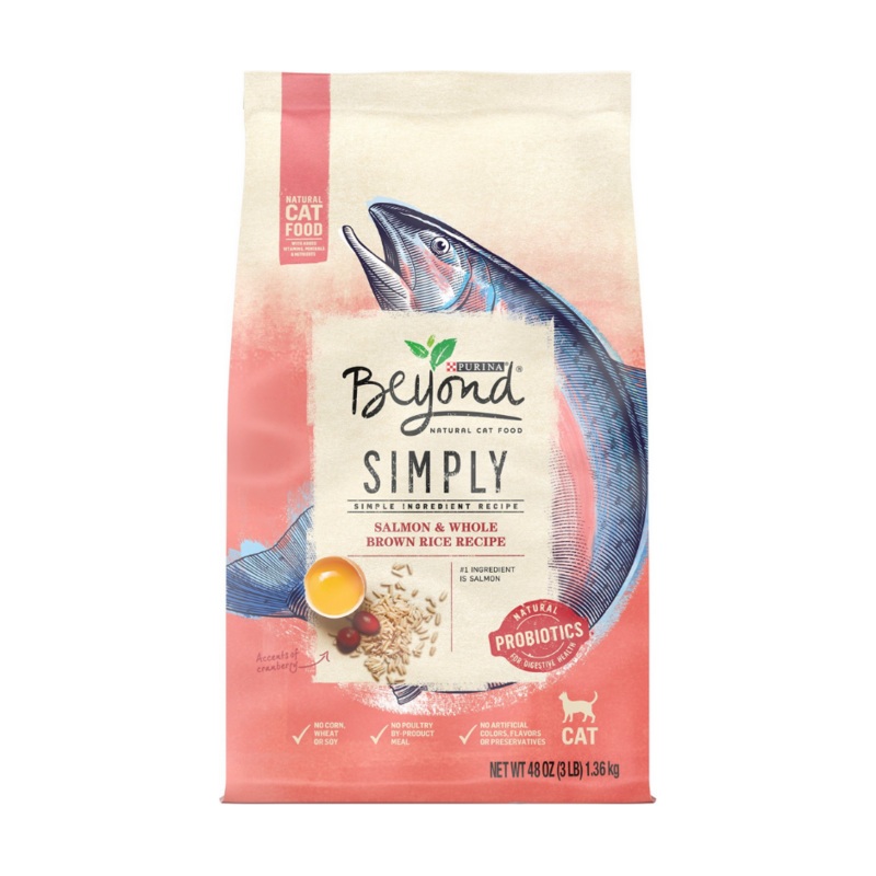 Purina Beyond - All Breeds, Adult Cat Salmon & Whole Brown Rice Recipe Dry Cat Food