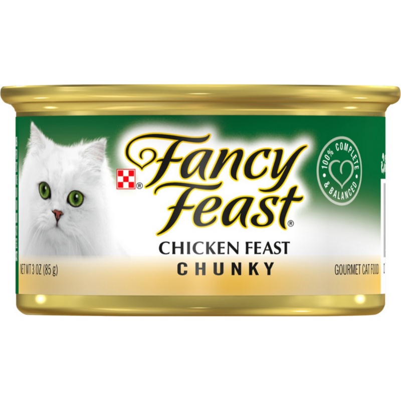 Purina Fancy Feast - All Breeds, Adult Cat Chunky Chicken Recipe Canned Cat Food