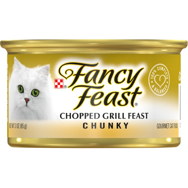Purina Fancy Feast - All Breeds, Adult Cat Chunky Chopped & Grilled Chicken Recipe Canned Cat Food